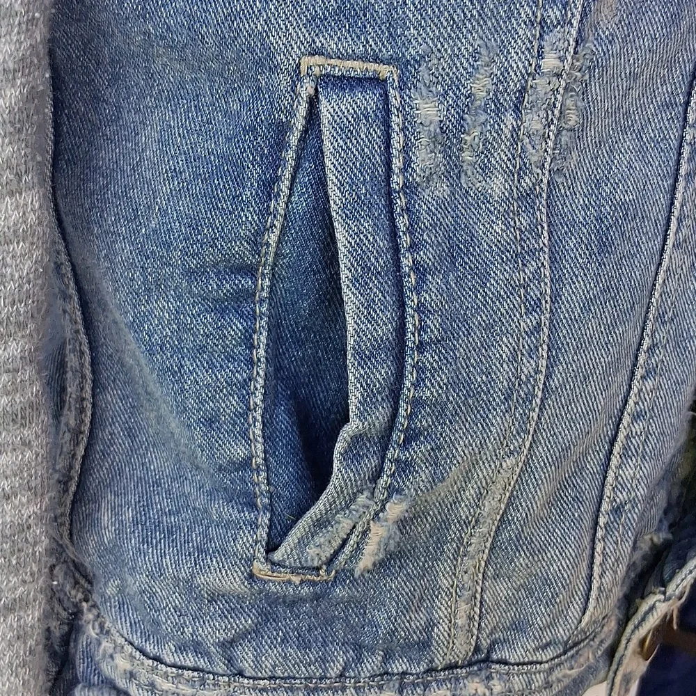 Free People Hooded Denim Jacket XS - Picture 10 of 14
